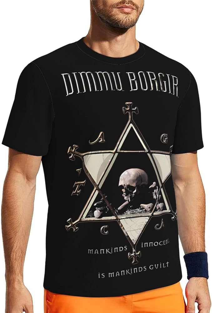 Band T Shirt Dimmu Borgir Boy's Summer Round Neck Shirts Short Sleeve Tops