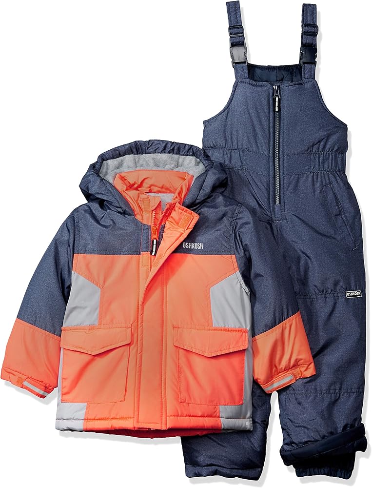 OshKosh B'Gosh Boys' Ski Jacket and Snowbib Snowsuit Set