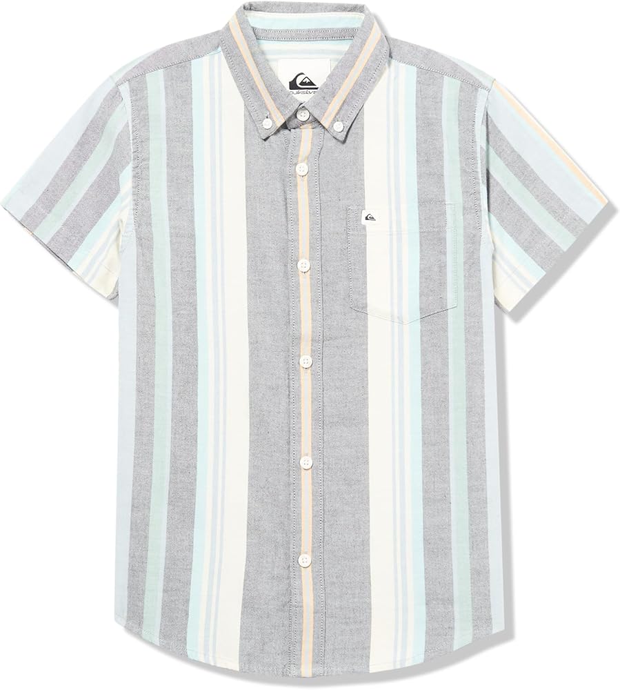 Quiksilver Boy's Oxford Strip Classic Button Up Woven Top