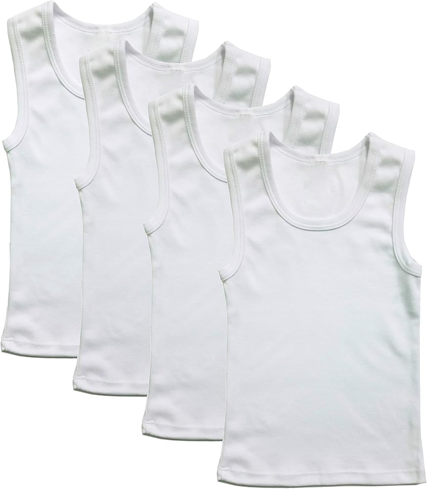 Boys' Cotton Tank Top Undershirt (Multipack)