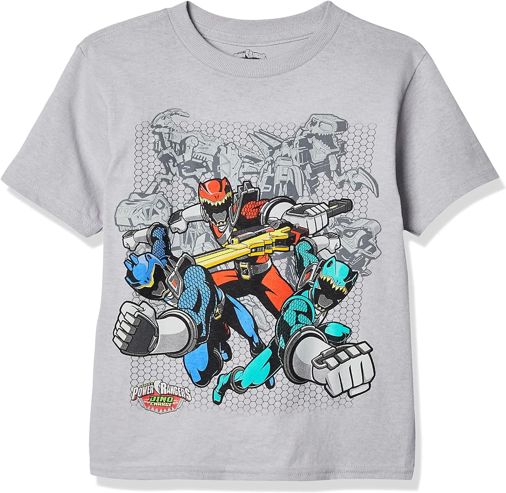 Power Rangers Boys' Little Dino-Charge Short Sleeve Tee