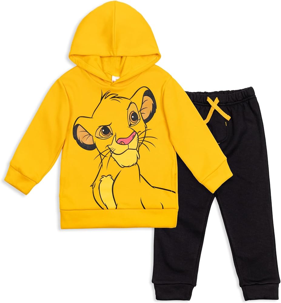 Disney Lion King Fleece Pullover Hoodie and Pants Outfit Set Infant to Big Kid Sizes (18 Months - 10-12)