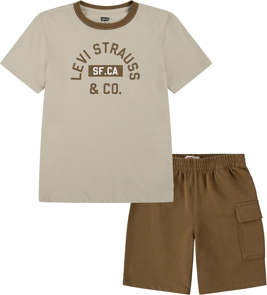 Levi's Boys Graphic T-shirt and Shorts 2-piece Outfit Set