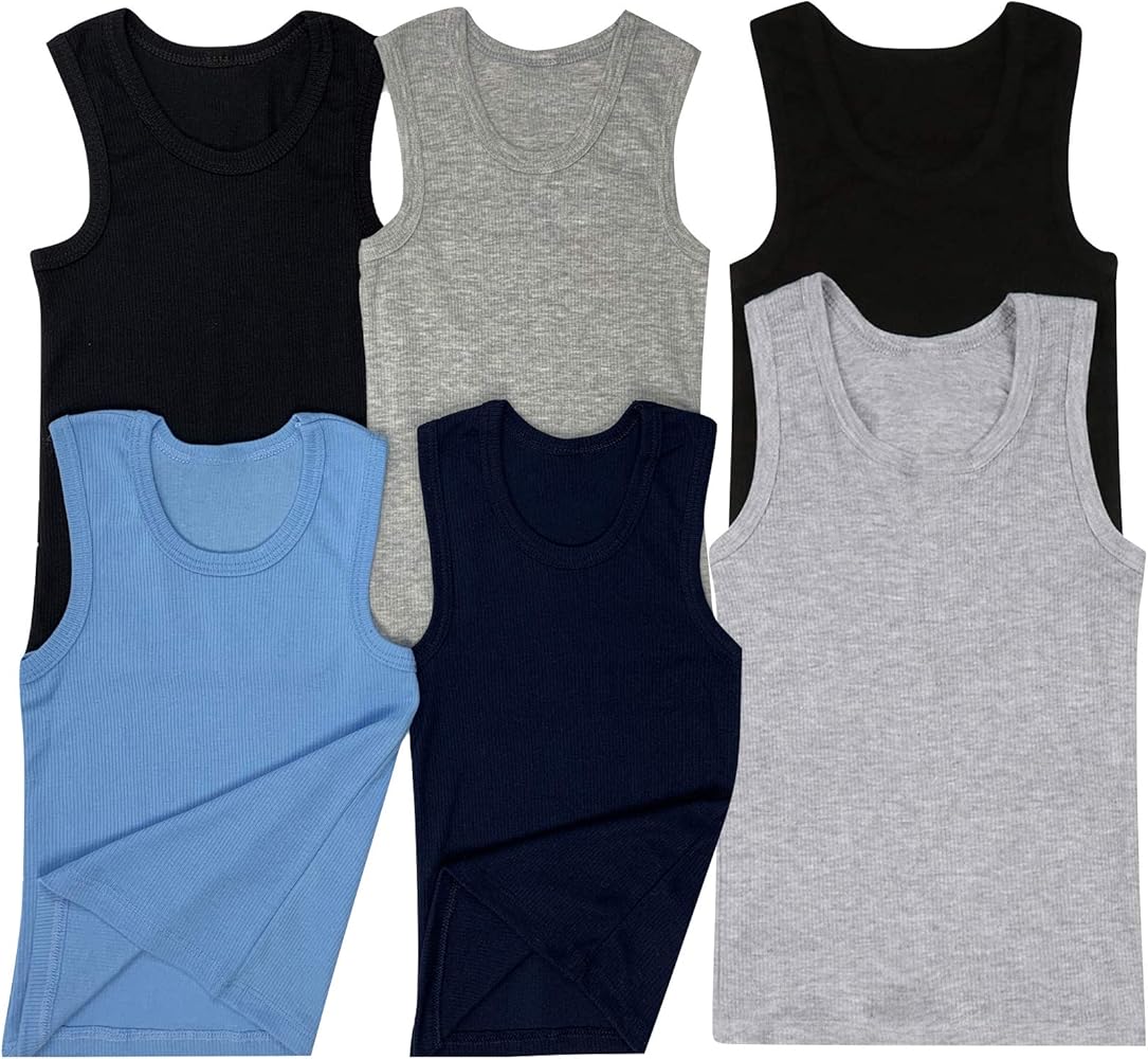 ToBeInStyle Boy's Pack of 4 Tank Tops