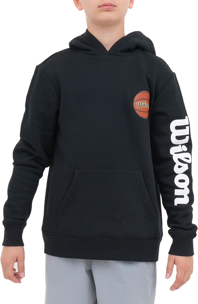 WILSON Boys Hoodie - Stylish Fleece Hooded Sweatshirt, Variety of Designs - Perfect Boys Sweatshirts and Boys Hoodies