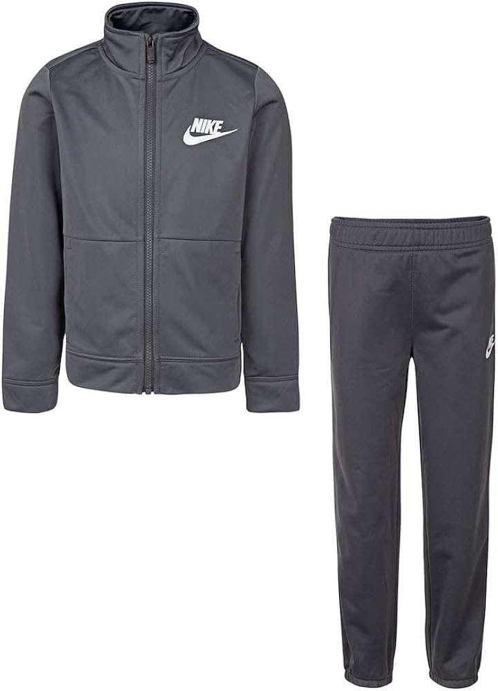 Nike Boy`sTherma Dri-Fit 2 Piece Tracksuit (Anthracite (86E130-G1A) /White, 4T)