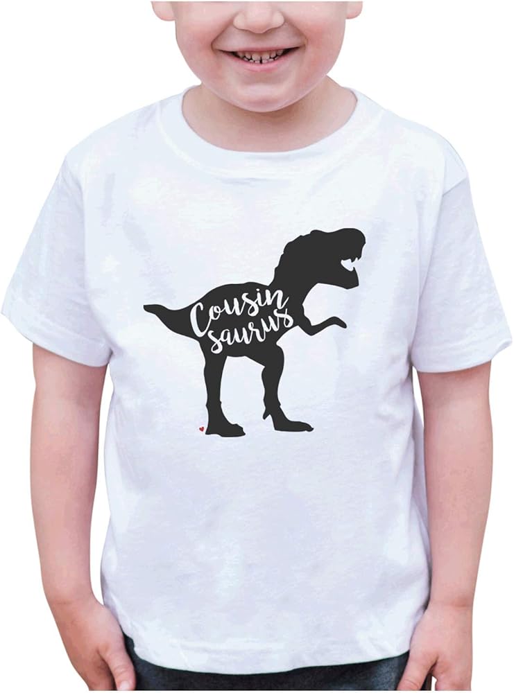 7 ate 9 Apparel Kids Cousinsaurus Cousin Dinosaur White T-Shirt