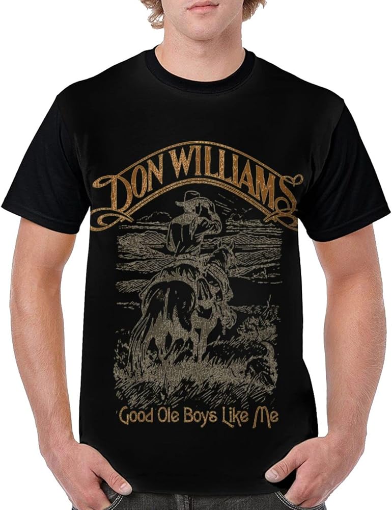 Don Williams Baseball T Shirt Boys Summer Round Neckline Short Sleeves Tee Tops