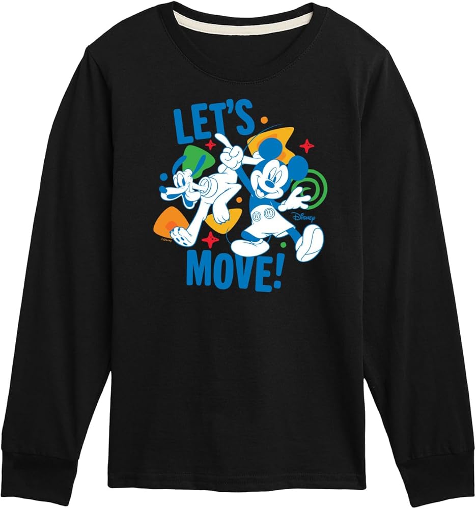 Disney Jr - Lets Move - Toddler & Youth Long Sleeve Graphic T-Shirt