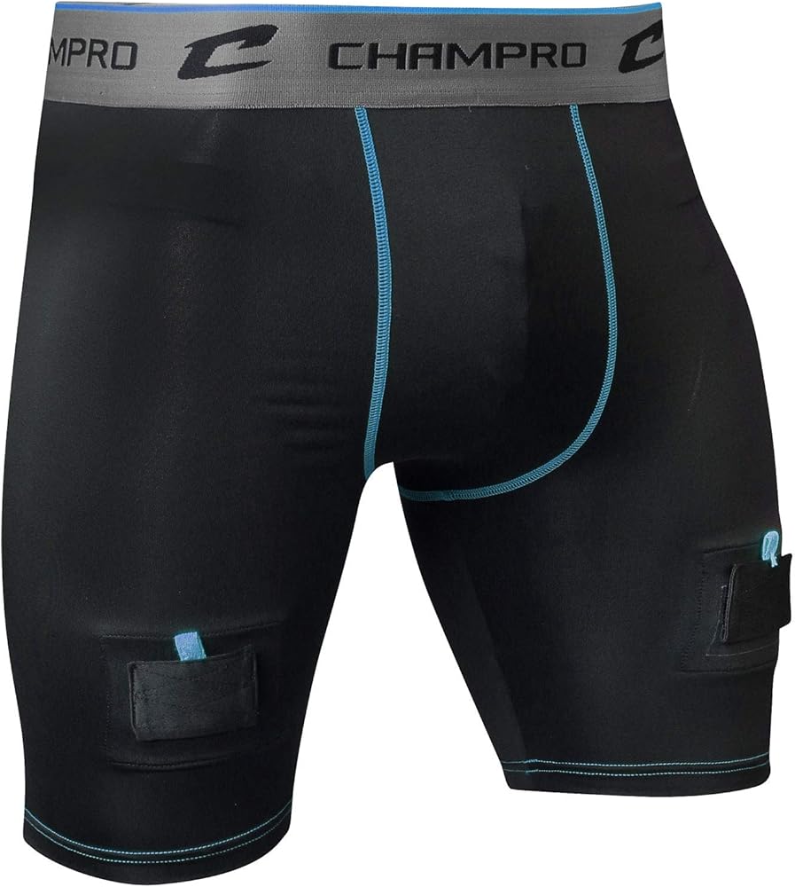 CHAMPRO Crease Hockey Compression Jock Short