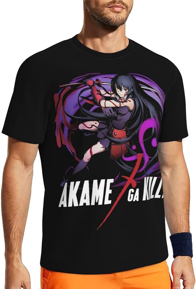 Anime Akame Ga Kill T Shirt Boy's Summer O-Neck T-Shirts Casual Short Sleeves Tee