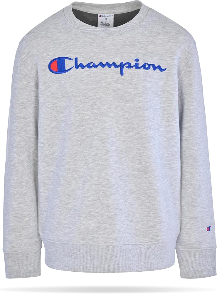 Champion Boys Sweatshirt for Kids Pullover Fleece Crewneck Sweater