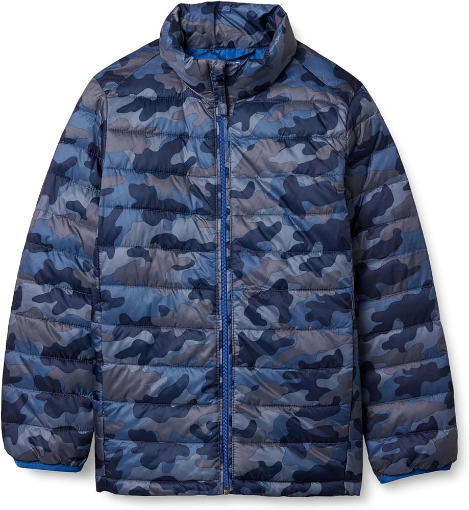 Amazon Essentials Boys and Toddlers' Lightweight Water-Resistant Packable Puffer Jacket