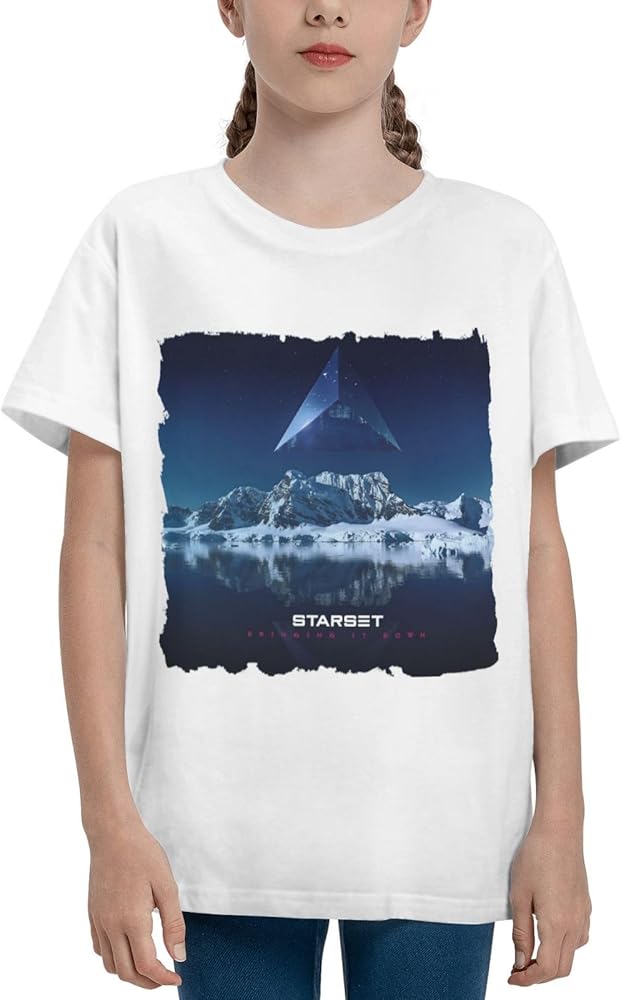 Starsets Shirt Boys Girls T Shirts Short Sleeve Graphic Tees Summer Casual Crewneck Tops White