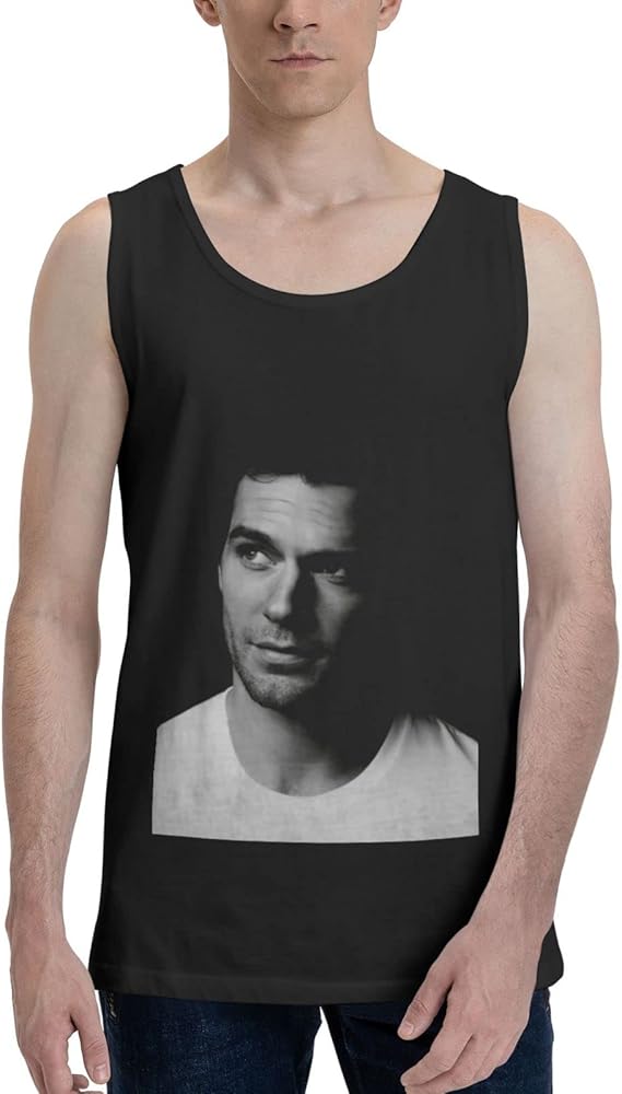 Henry Cavill Tank Top Man's Summer Sleeveless Tee Cool Workout Swim Beach Shirts for Bodybuilding Gym Fitness Training