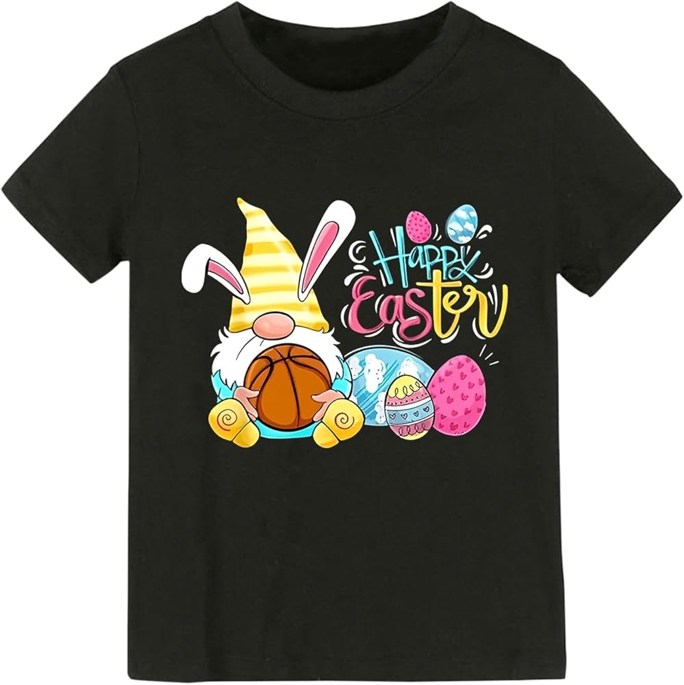 Easter Shirts for Girls Kids Toddler Kids Baby Girl's Rabbit Tee Outfits Baby Bunny Tshirt