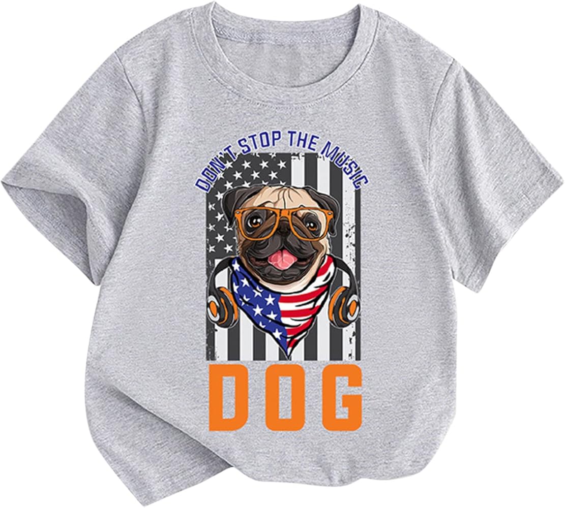 Boys Undershirts Size 8 Summer Toddler Boys Girls Short Sleeve Cartoon Letter Prints T Shirt Tops