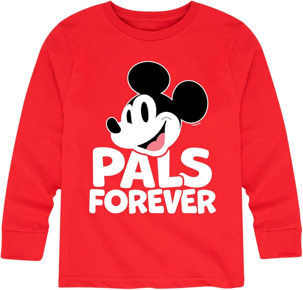 Disney Mickey & Friends - Pals Forever - Toddler and Youth Long Sleeve Graphic T-Shirt