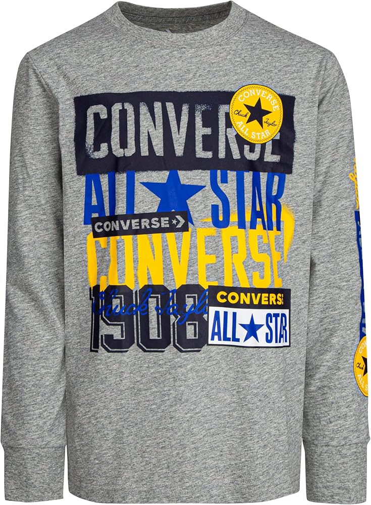 Converse Boy's Logo Stamp Long Sleeve Tee (Little Kids)