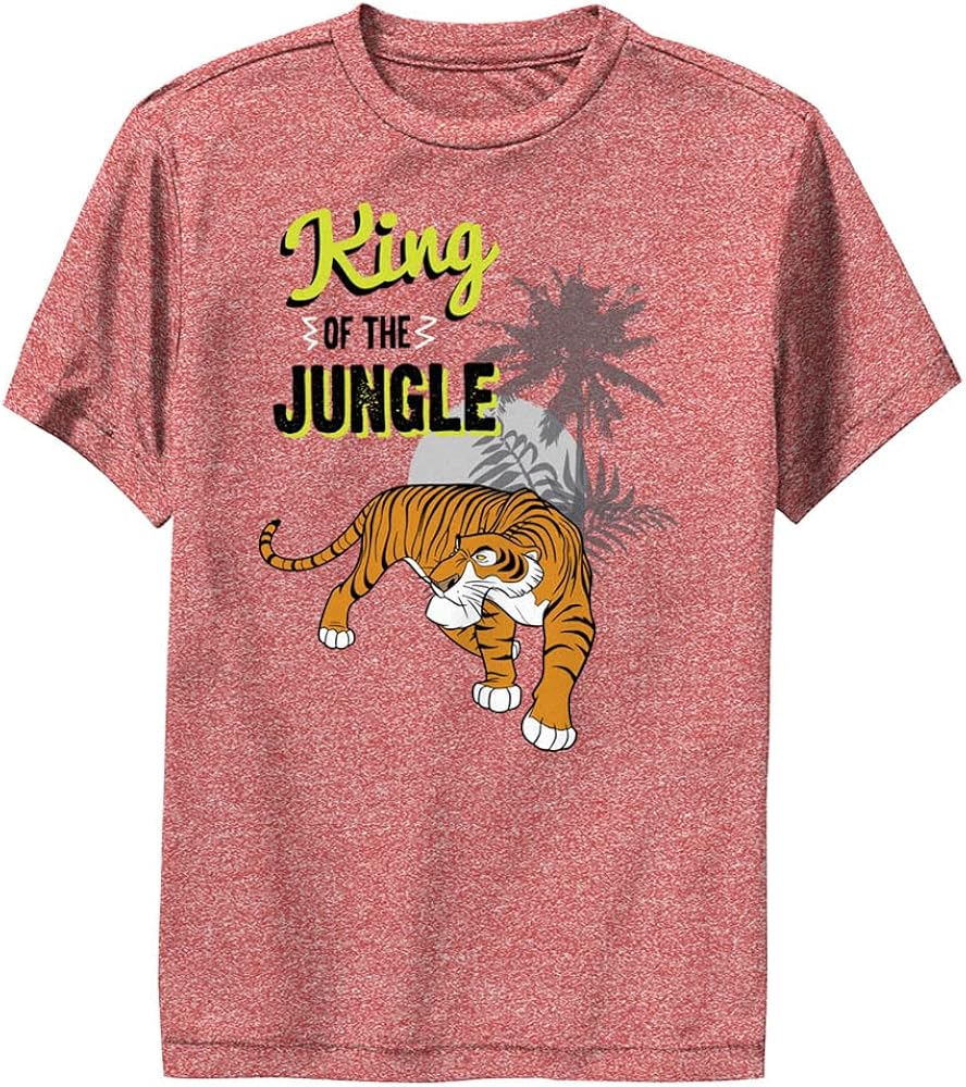 Disney Jungle Book Shere Khan King-Dsjb01cylc Boys Short Sleeve Tee Shirt