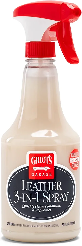 Griot's Garage 10963 Leather 3-In-1 Spray 22oz