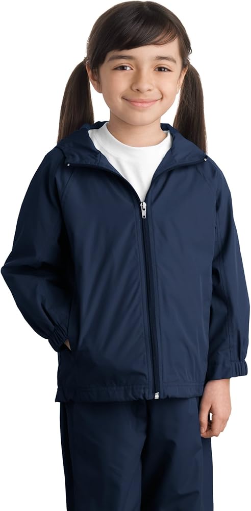 SPORT-TEK Boys' Hooded Raglan Jacket