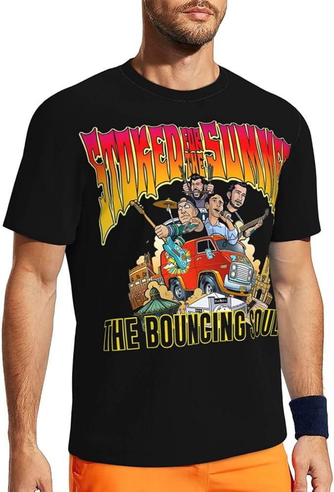 Band T Shirt The Bouncing Souls Boy's Summer Round Neck T-Shirts Short Sleeve Tops