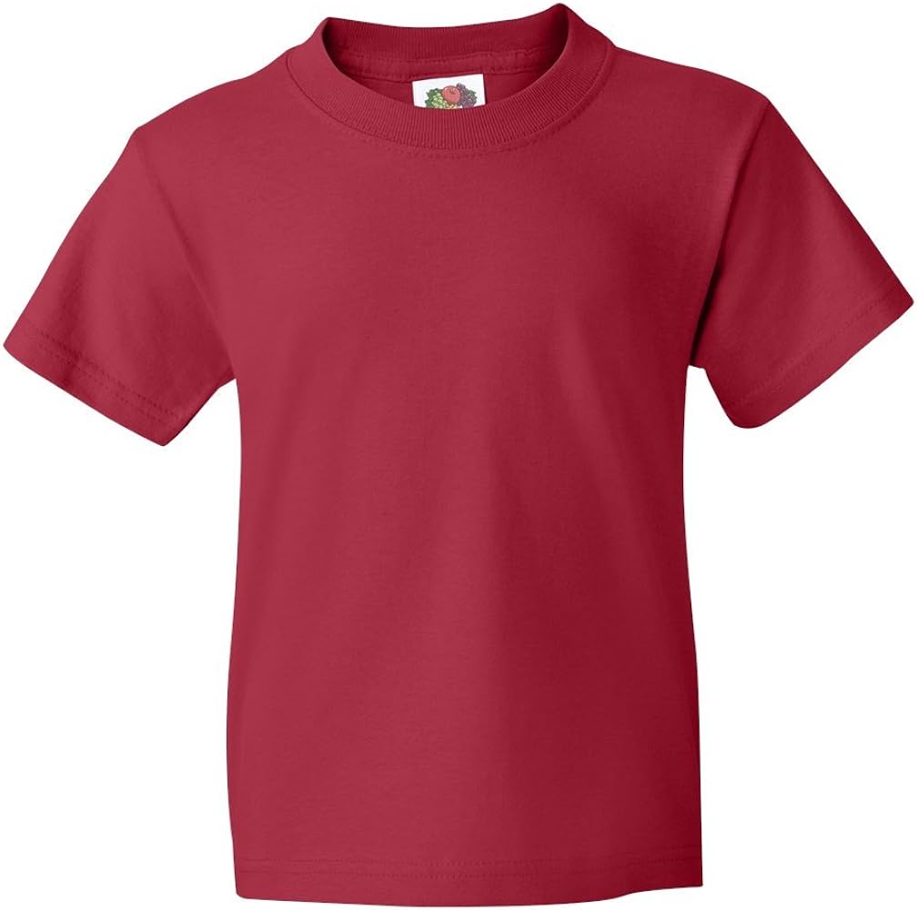 Fruit of the Loom Youth 5 oz. HD Cotton™ T-Shirt M TRUE RED