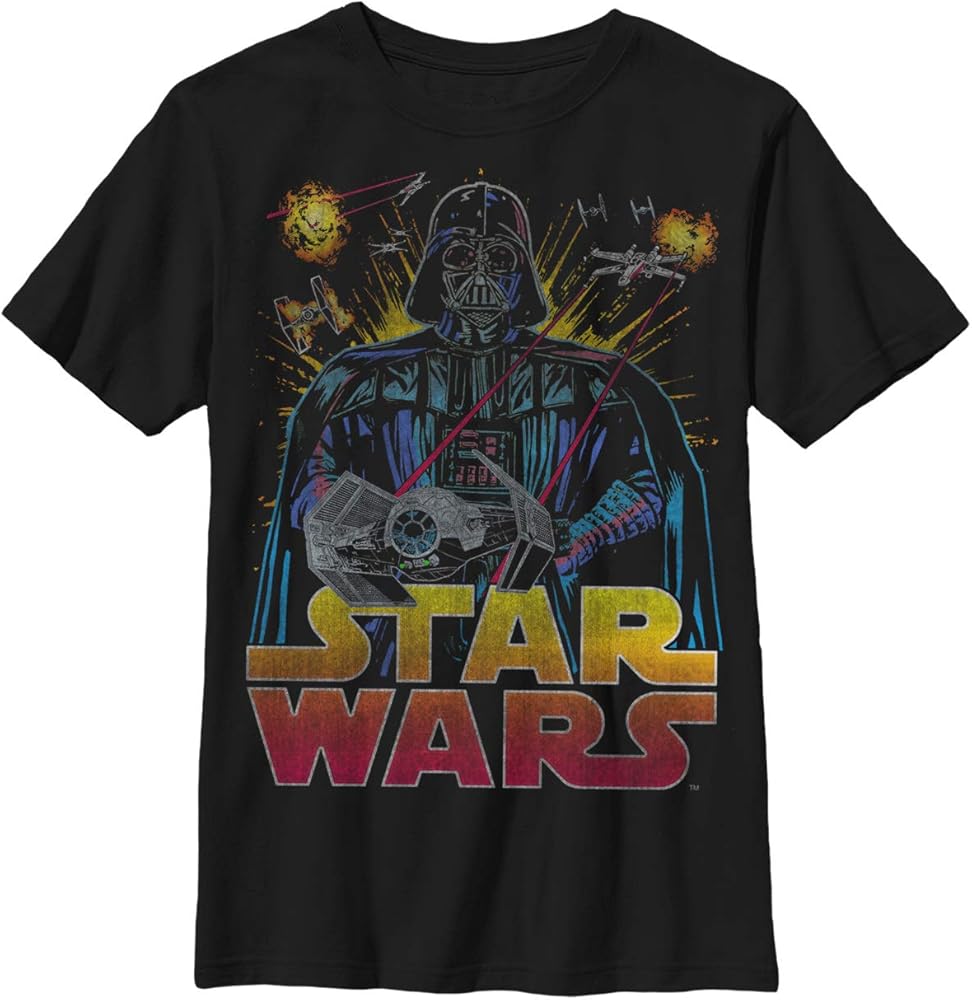 STAR WARS Boy's Darth Vader Battle T-Shirt