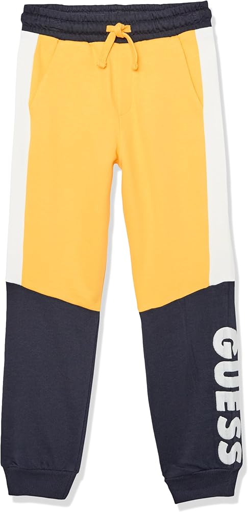 GUESS Boys' Organic Cotton French Terry Logo Sweatpants