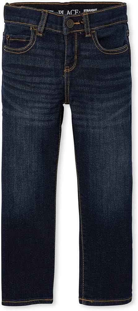 The Children's Place Boys' Stretch Straight Leg Jeans, Potter Wash