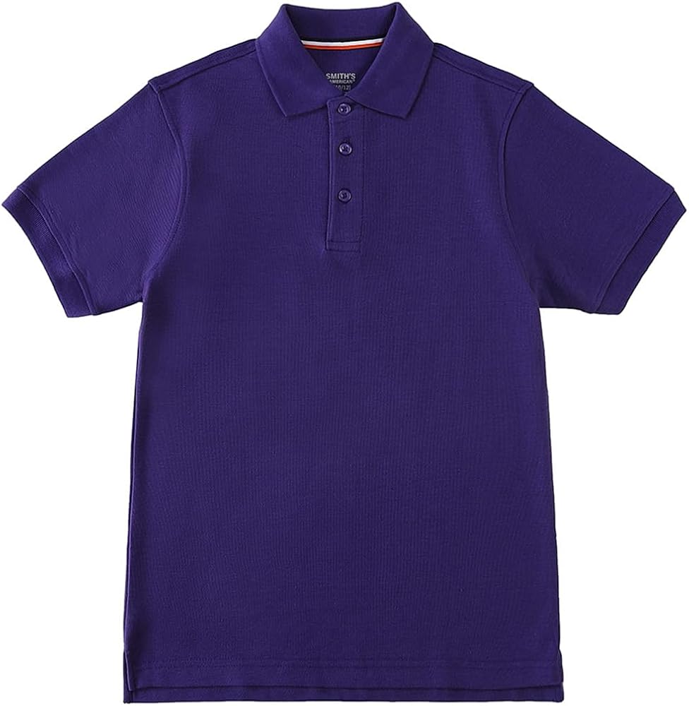 Smith's American Boys' S/S Polo Shirt - Purple, 10-12