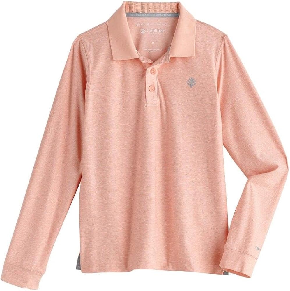 Coolibar UPF 50+ Kid's Erodym Long Sleeve Golf Polo - Sun Protective