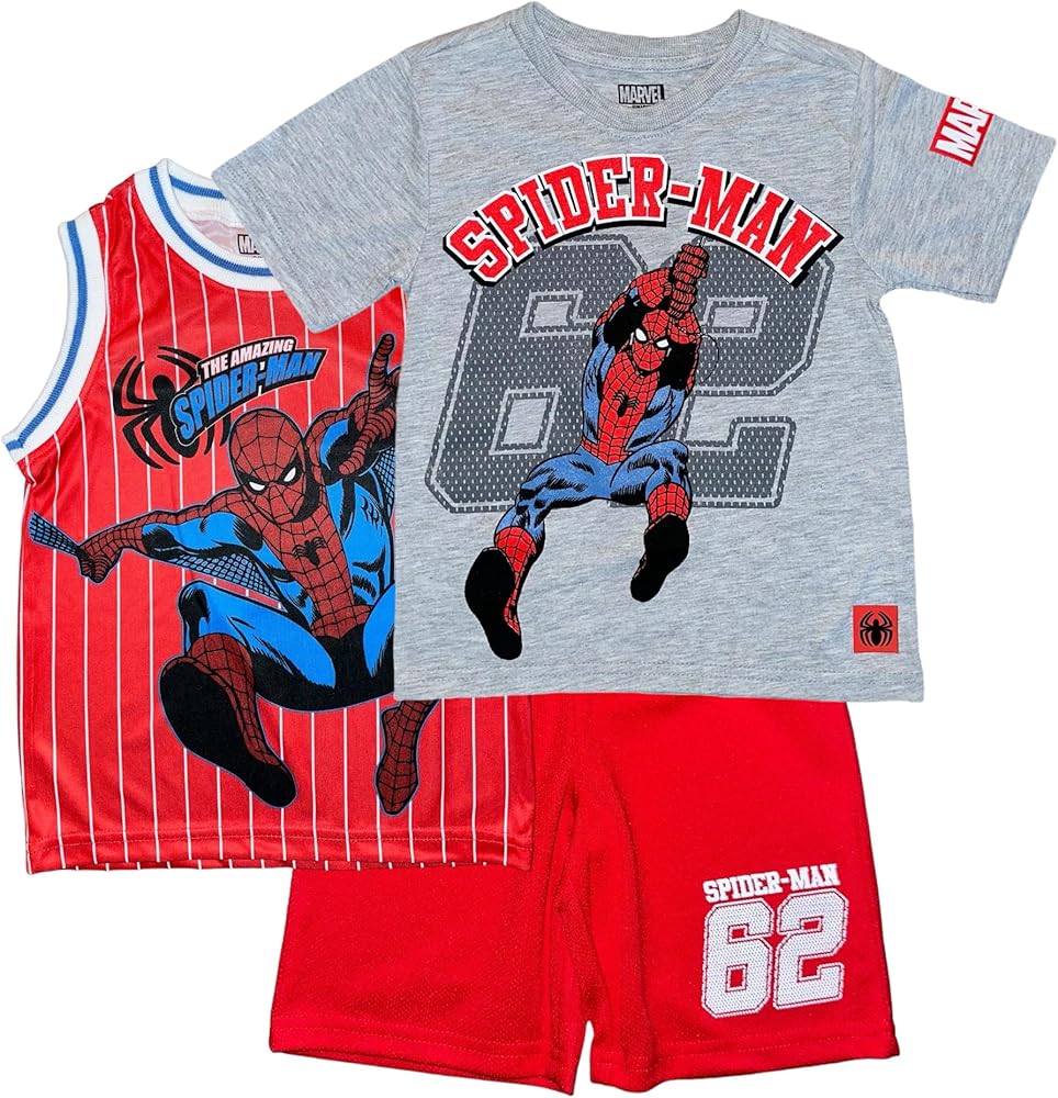 Marvel Spider-Man Toddler/Little Boys Tee-Shirt Short Set