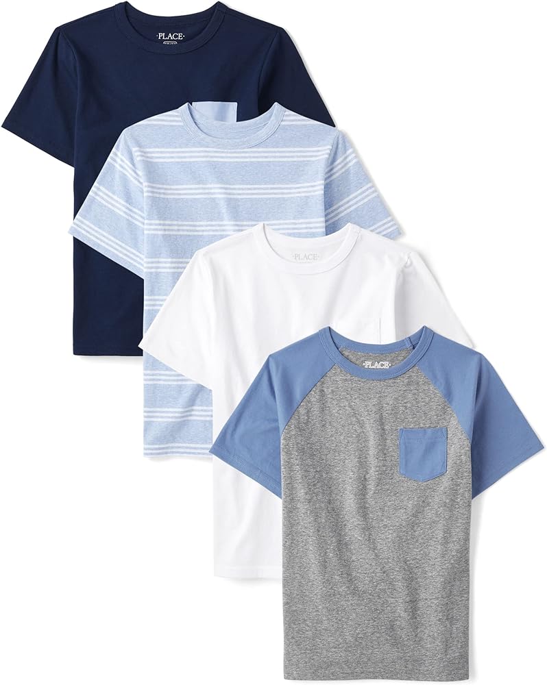 The Children's Place Boys' Short Sleeve Layering Tees