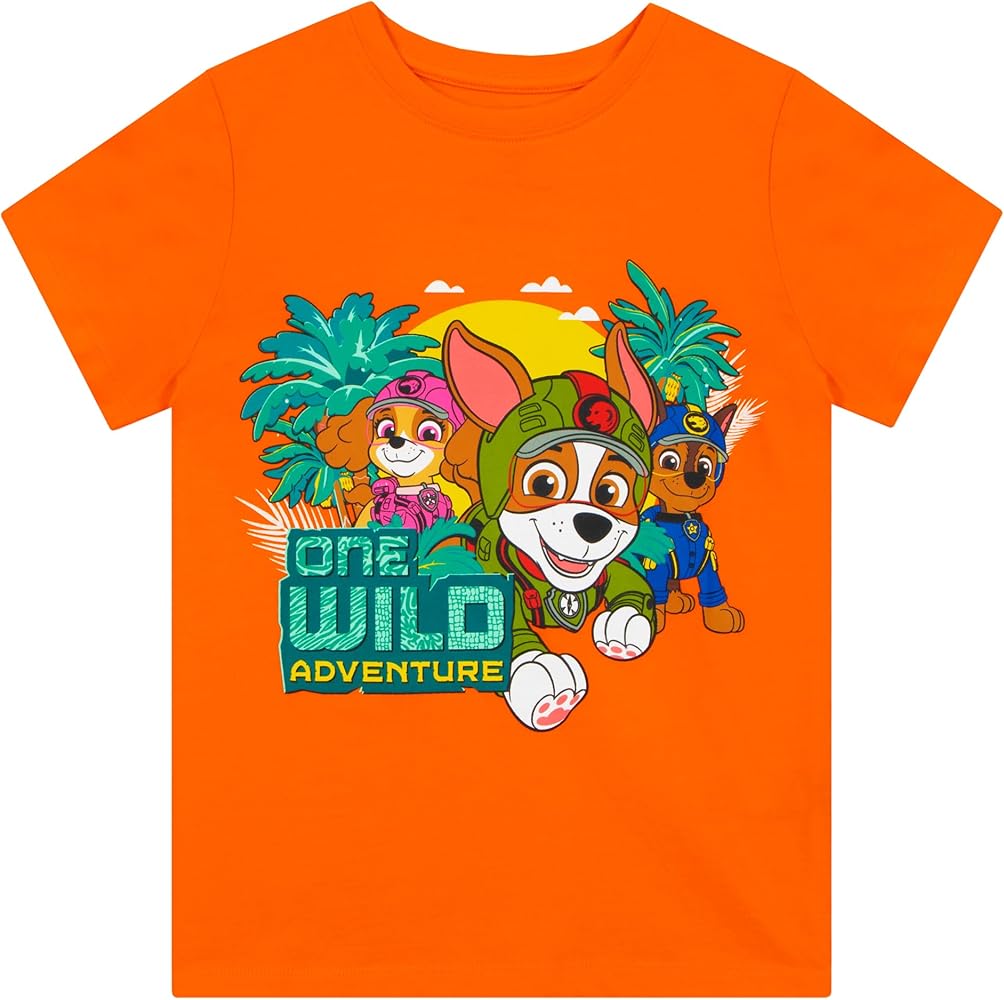 Paw Patrol T Shirt | Marshall and Skye Boys T-Shirt | Jungle Pups Shirts for Boys | Sizes 2T to 8