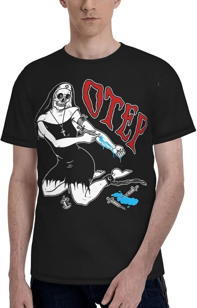 Otep Band T Shirt Men Fashion Short Sleeve Tops Summer Casual Tee