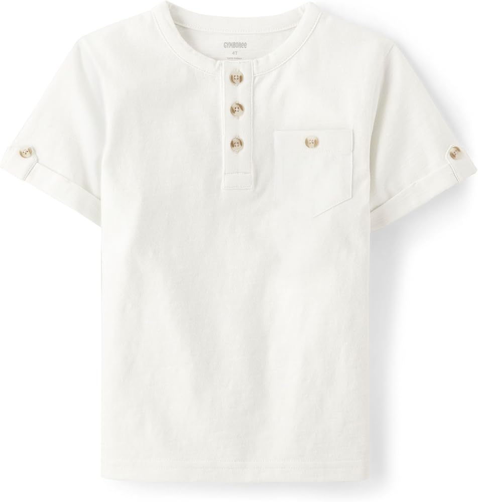 Gymboree Boys' and Toddler Short Sleeve Henley T-Shirt