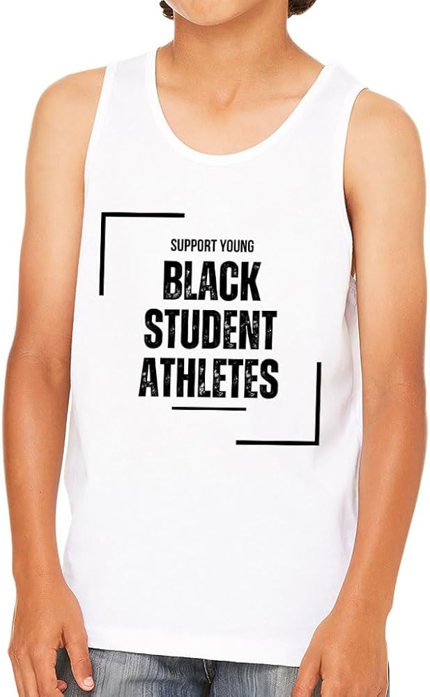 Support Young Black Students Athletes Kids' Jersey Tank - Basketball Player Gift - Boy Apparel