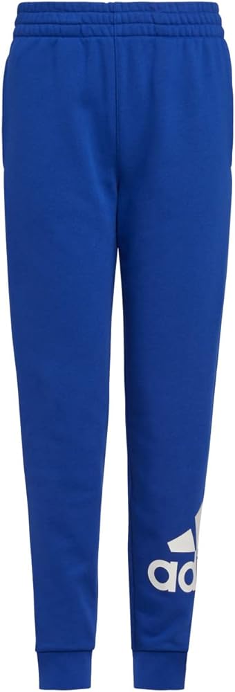 adidas Youth 3 Stripe Fleece Jogger (Team Royal Blue, Large)