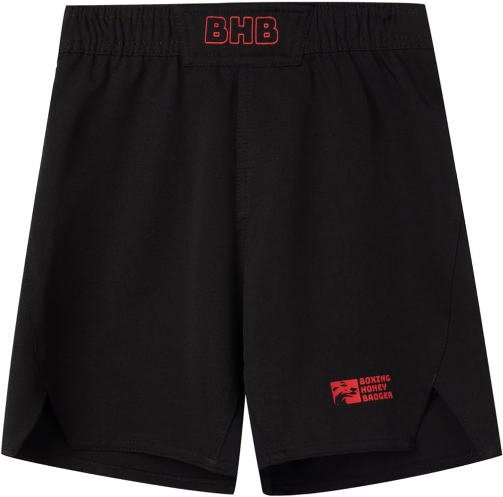 Kids BJJ Shorts MMA Fight Shorts, Youth Athletic Shorts, No-Gi Brazilian Jiu Jitsu, Kick Boxing Shorts for Boys Girls