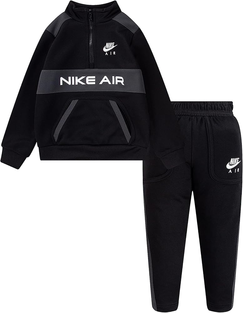 Nike Baby Boy's Air Tricot Set (Toddler) Black 2 Toddler