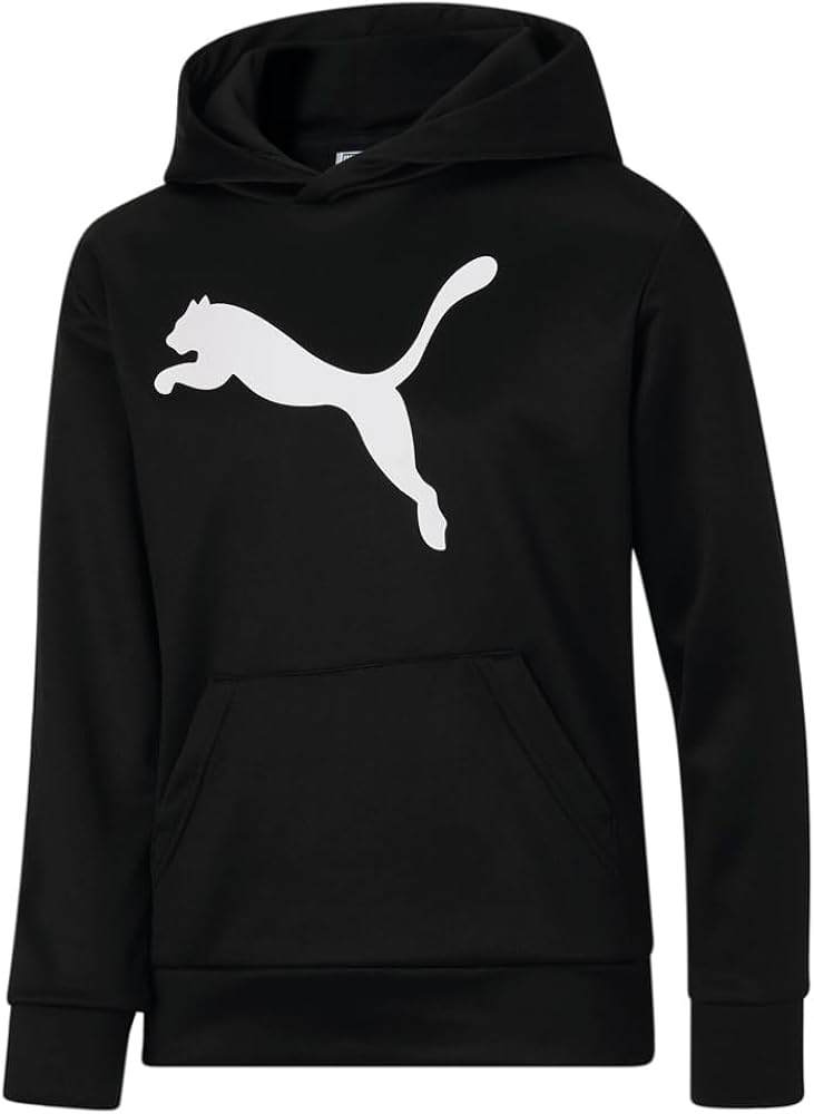 Puma Kids Boys Classics Cat Logo Hoodie Athletic Outerwear Casual Hoodie - Black