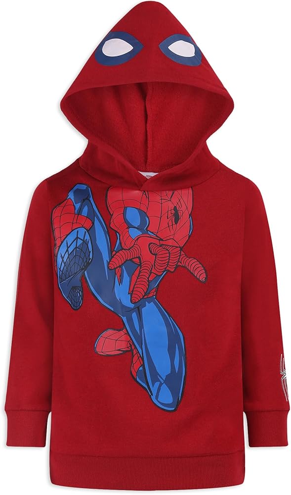 Marvel Spider-Man Boys Hoodie for Toddlers and Big Boys – Red