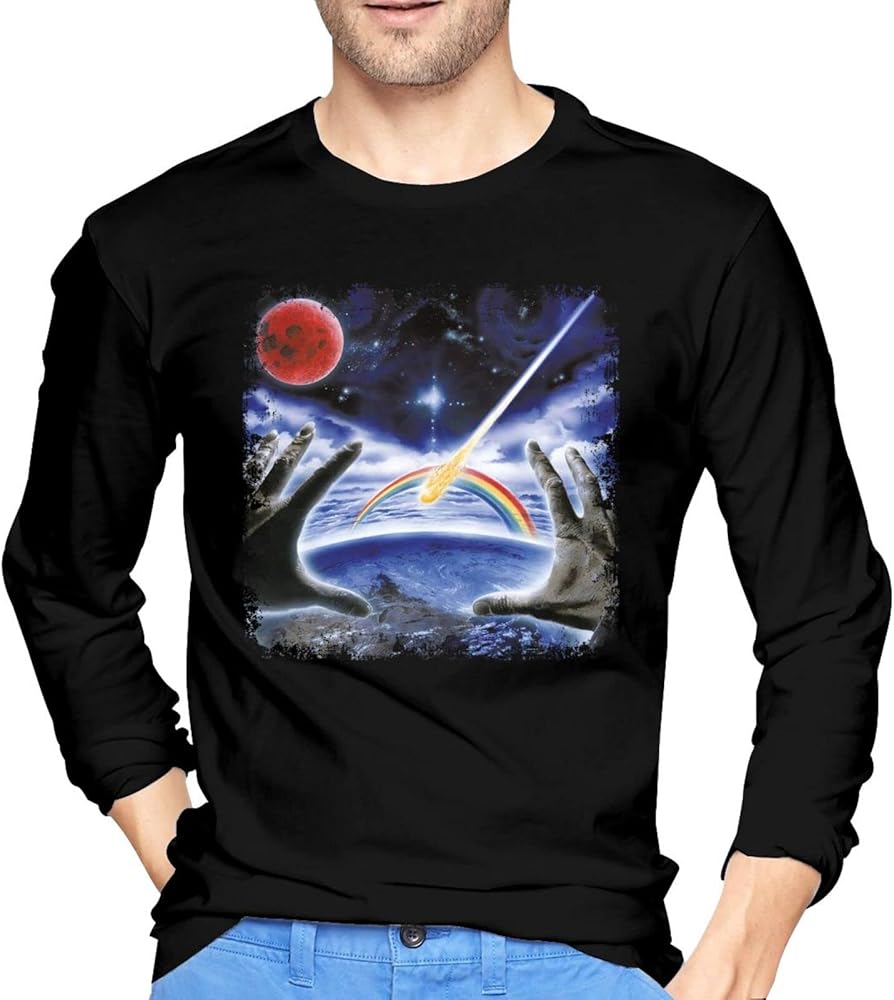 Stratovarius Visions T Shirt Man's Summer Casual Tops Fashion Round Neckline Long Sleeve Shirts