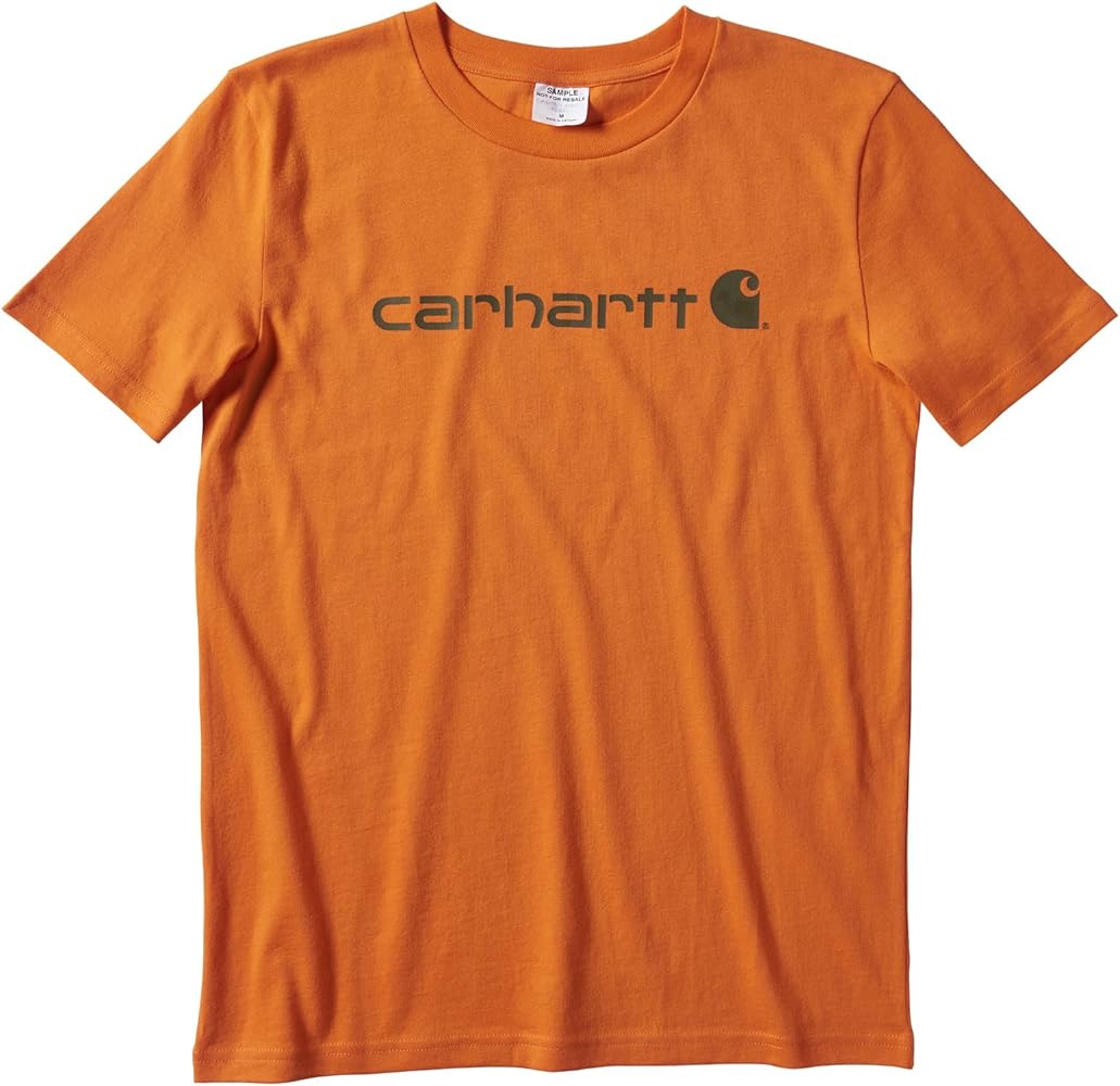 Carhartt Boys' Knit Short Sleeve Crewneck Logo T-Shirt