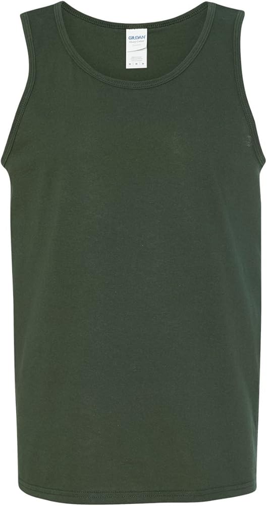 Heavy Cotton Tank Top (G520) Forest Green, L (Pack of 12)