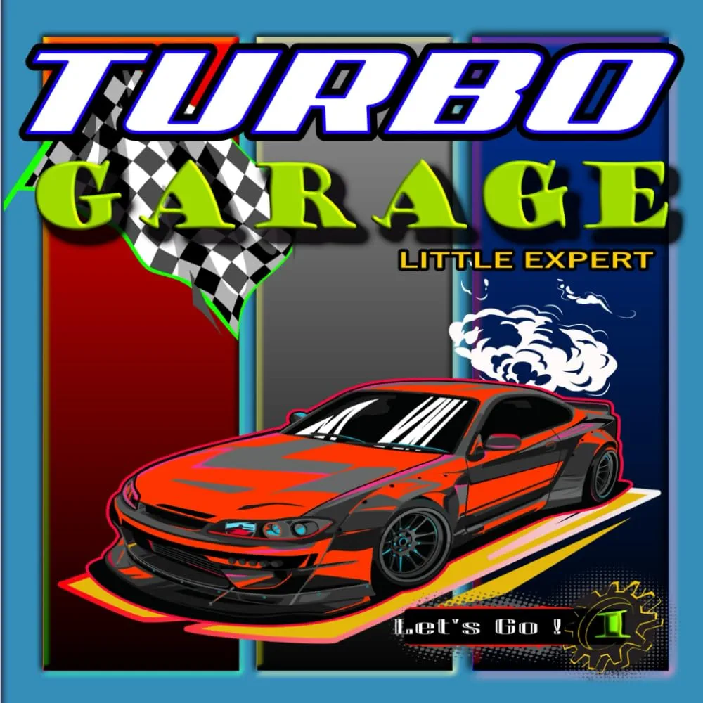 TURBO GARAGE: LITTLE EXPERT Automotive book , Boys Book Age 2-8 ,How the car is built ?