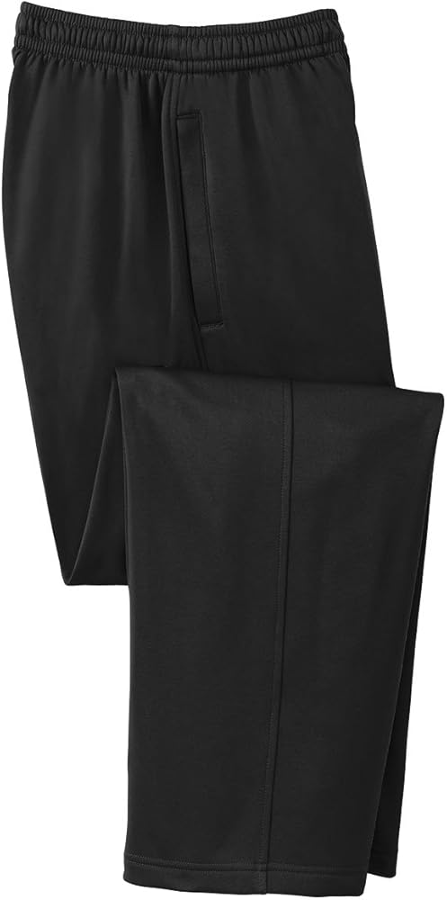 SPORT-TEK Boys Sport-Wick Fleece Pant, Large, Black