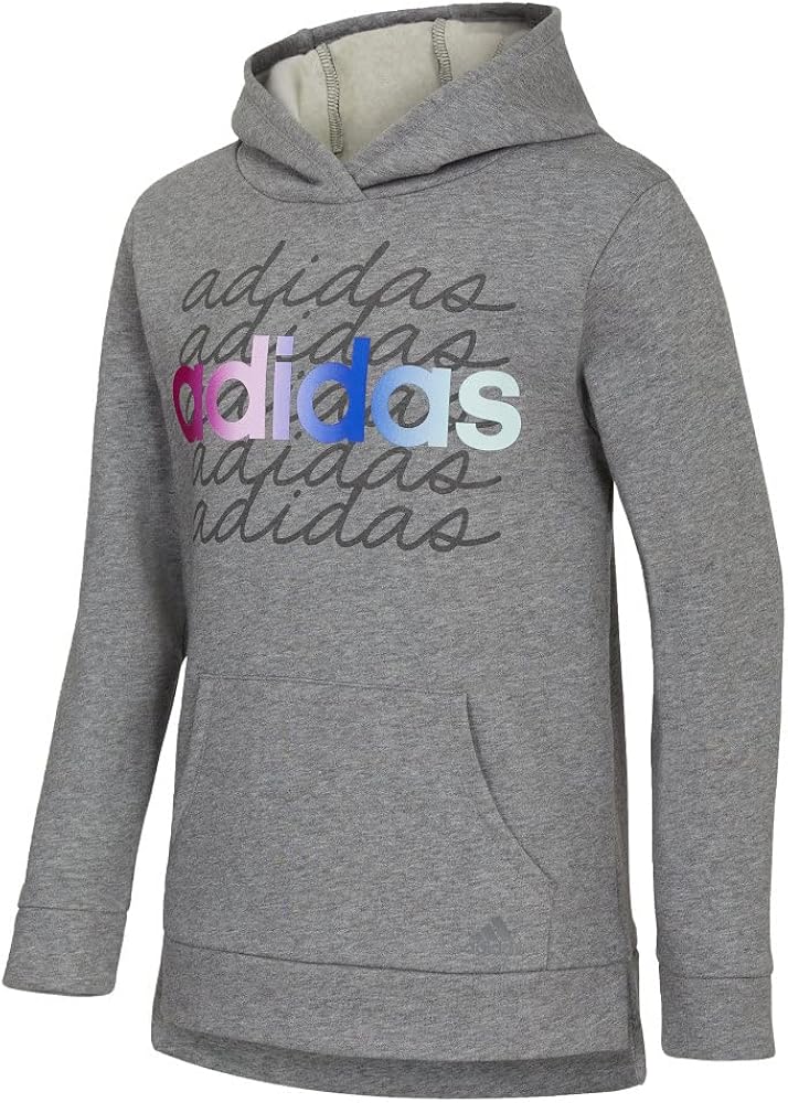 adidas Girls' Gradient Fleece Pullover Hoodie